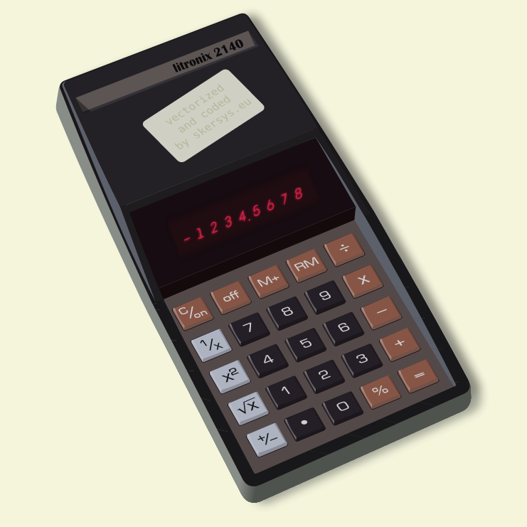 Retro Calculator Simulator screenshot